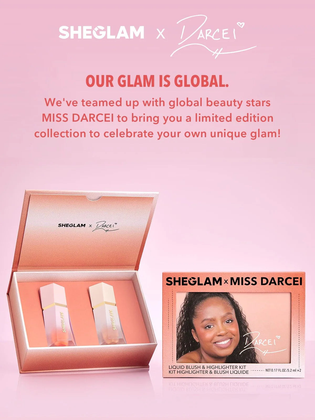 Sheglam X Miss Darcei Liquid Blush & Highlighter Kit