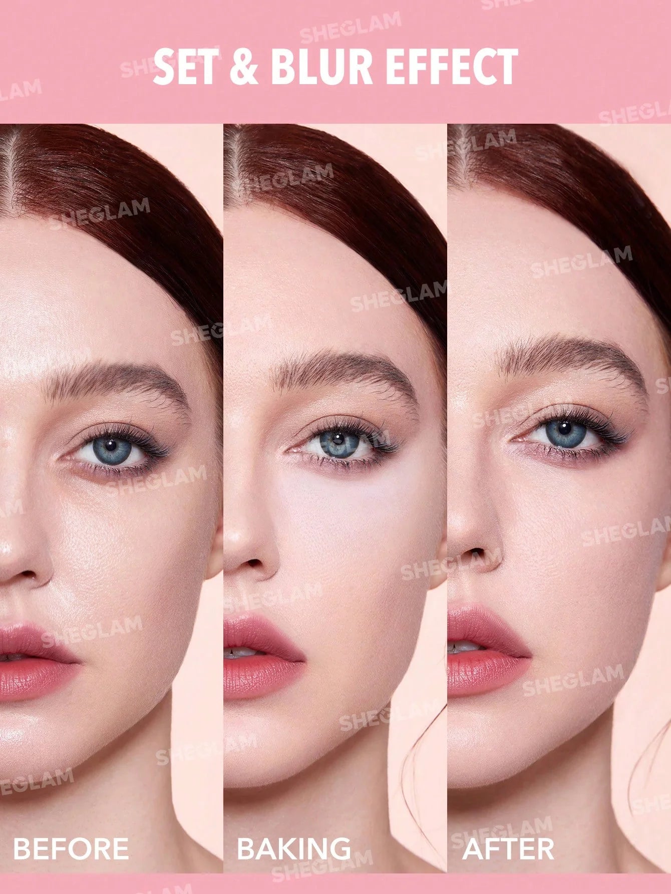 Sheglam INSTA-READY FACE &amp; UNDER EYE SETTING POWDER DUO-BUBBLEGUM