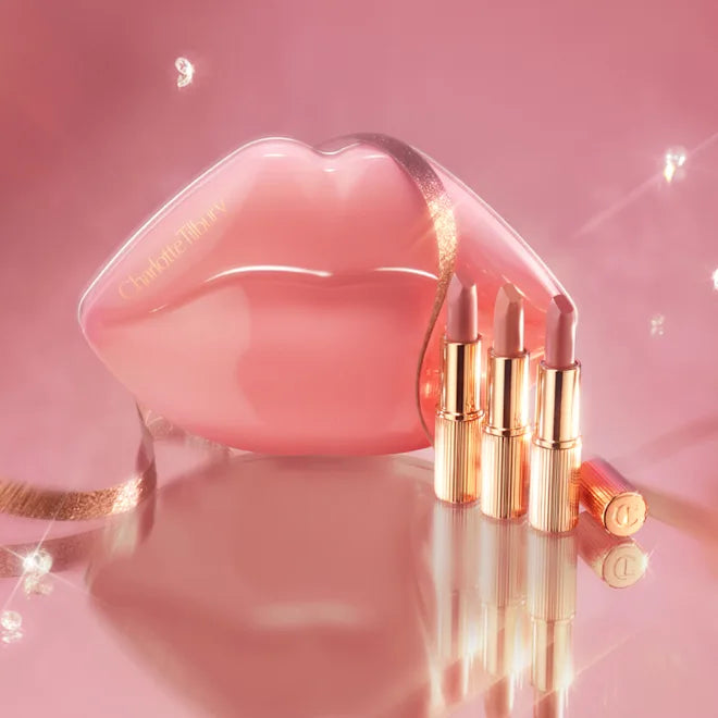 CHARLOTTE TILBURY HOLLYWOOD ICONIC MINI LIP TRIO TRAVEL SIZE LIP KIT
