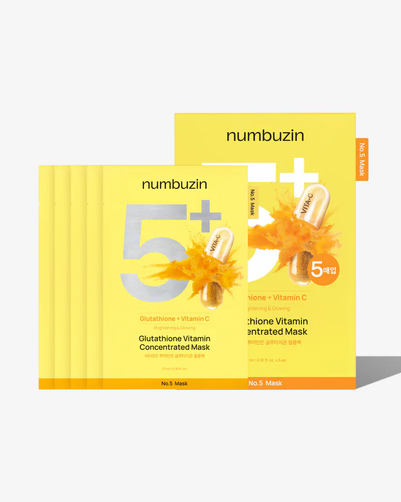 No.5+ Glutathione Vitamin Concentrated Sheet Mask