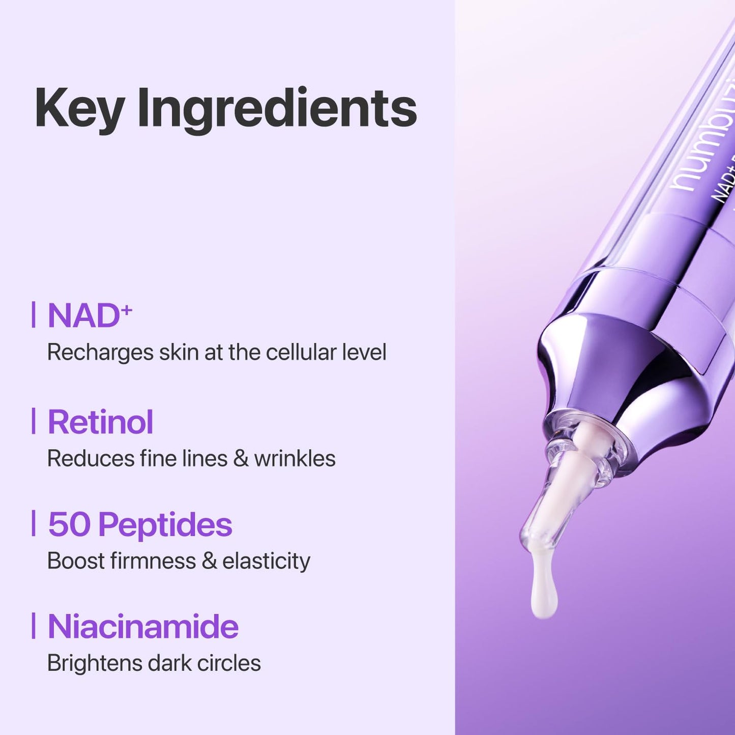 Numbuzin No.9 Eye Cream | NAD+ Retinol Volumetox Eye Serum