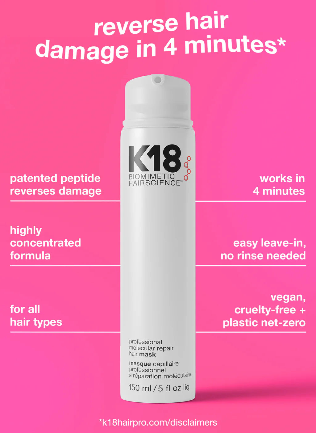 K18 HAIR MASK 150ML