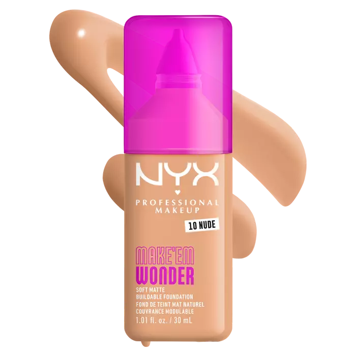 NYX Make ‘Em WondeR Soft Matte Buildable Foundation - 10 NUDE