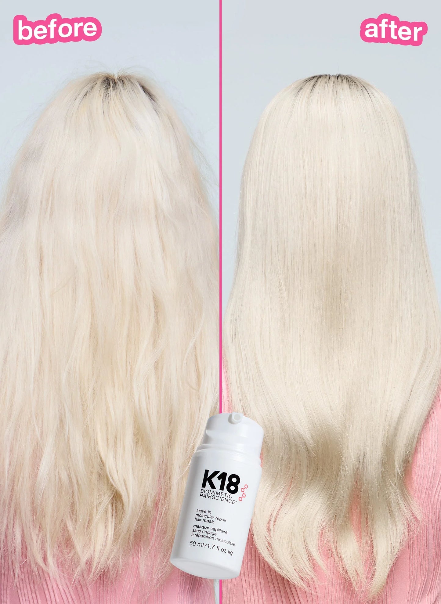K18 salon blowout at home