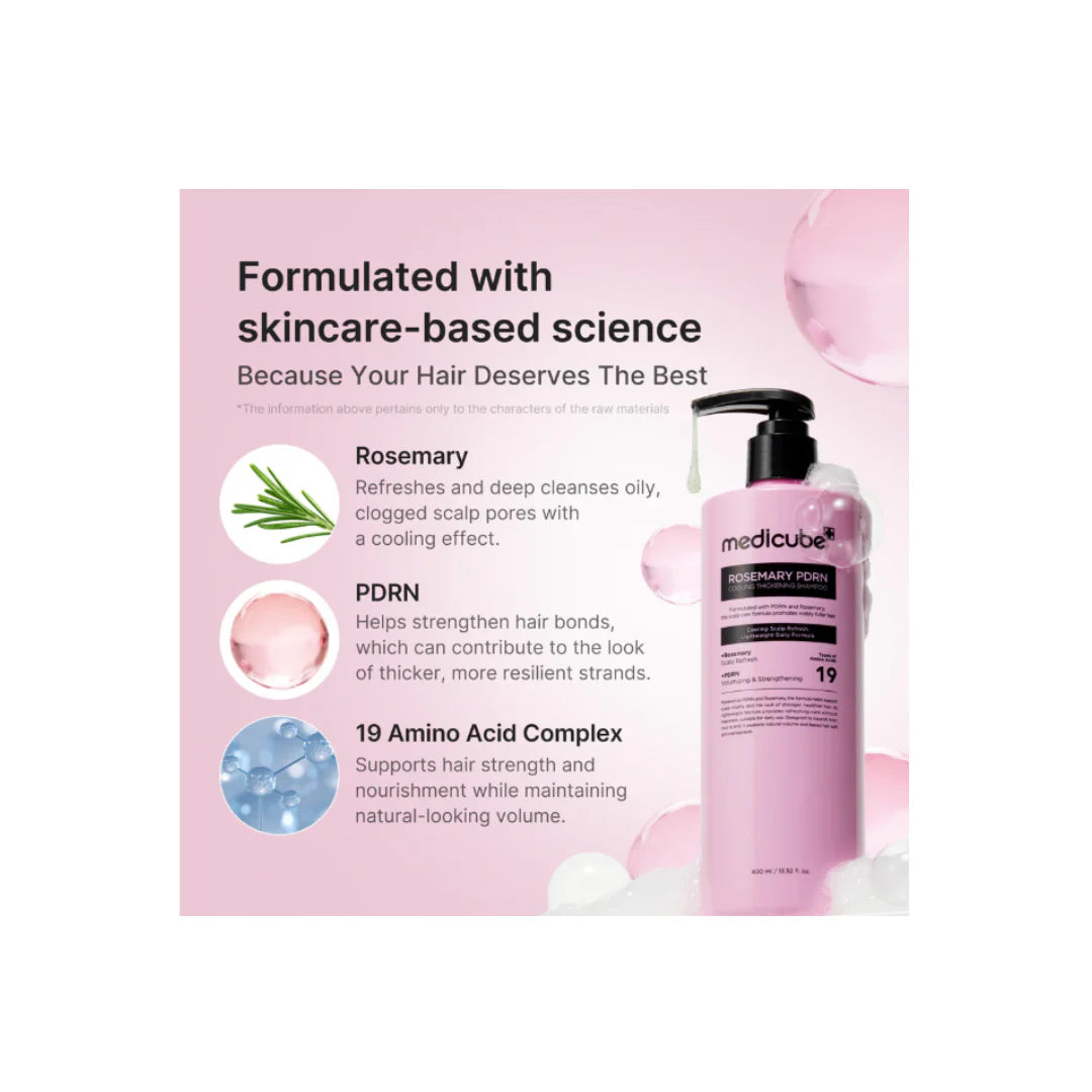 Medicube Rosemary PDRN Cooling Thickening Shampoo