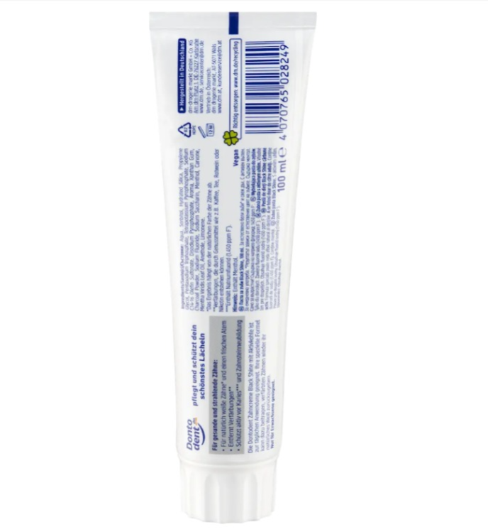 Dontodent donto dent Black shine toothpaste 100ML