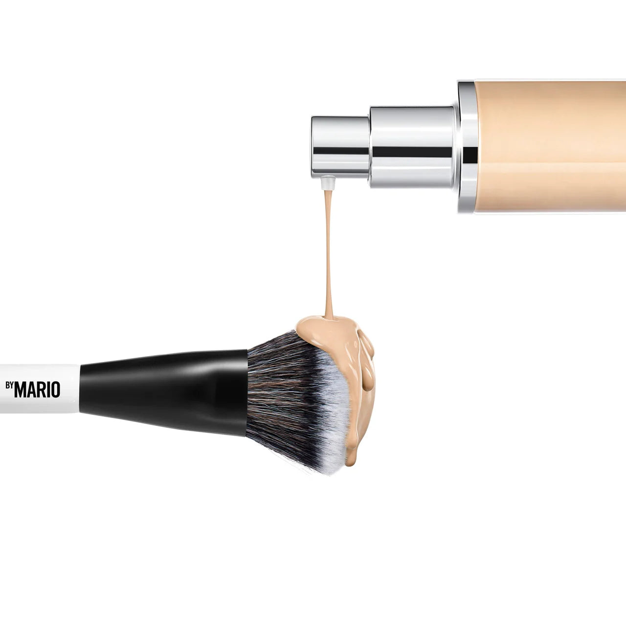 MAKE UP BY MARIO F4 Dual-Ended Foundation and Face Brush