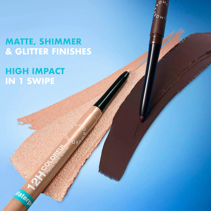 Sephora 12HR Colorful Waterproof Retractable Eyeliner- 10 matte brown