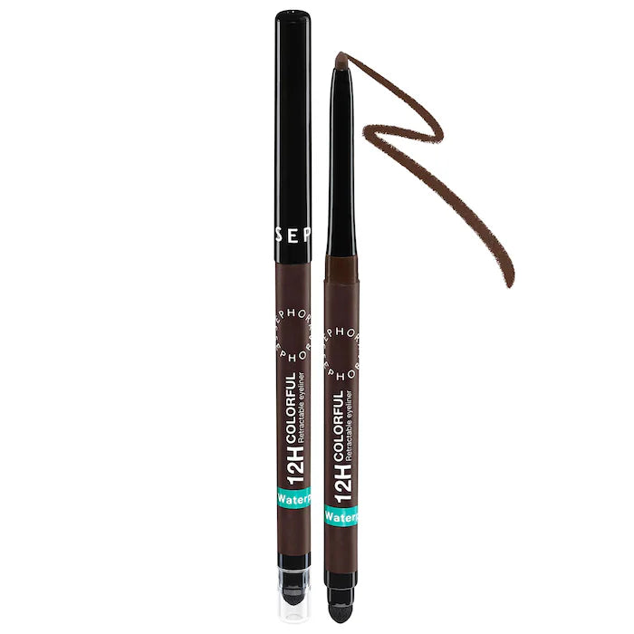Sephora 12HR Colorful Waterproof Retractable Eyeliner- 10 matte brown