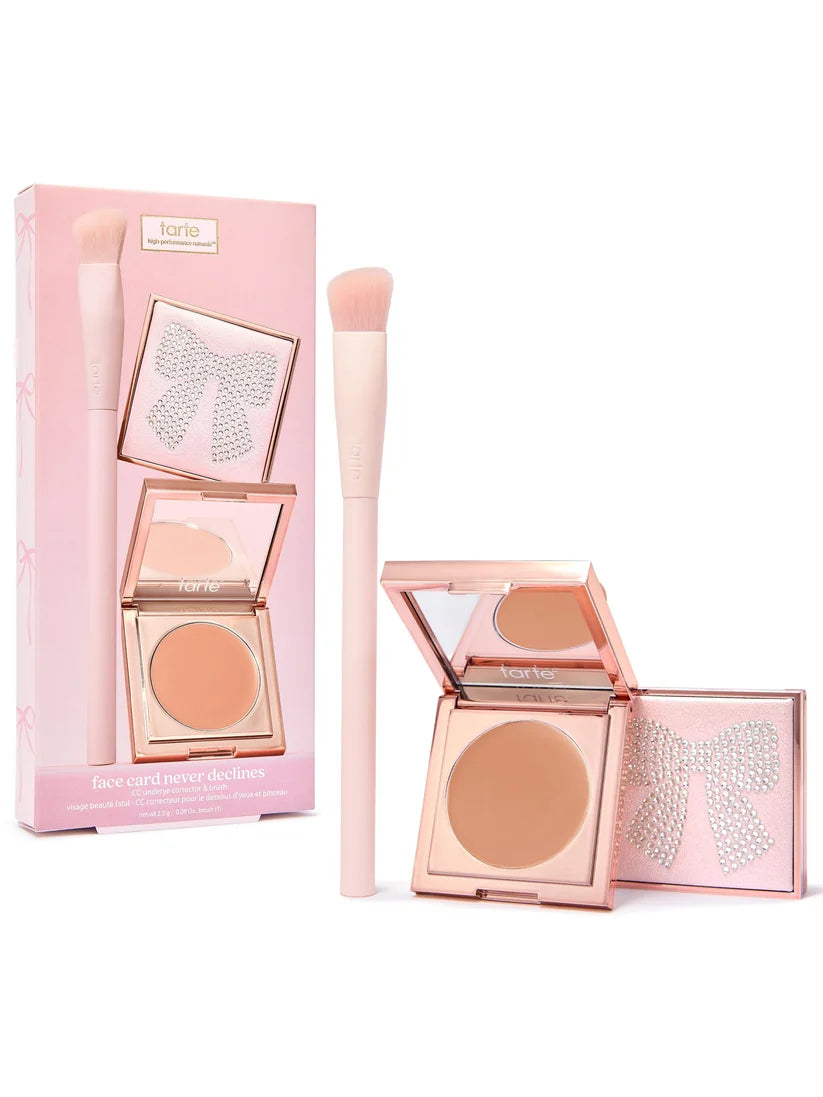 Tarte face card never declines CC undereye & brush